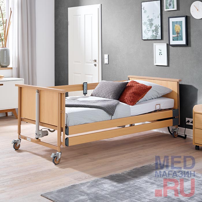 

Кровать медицинская электрическая Burmeier Dali Standard Econ, деревянные ламели