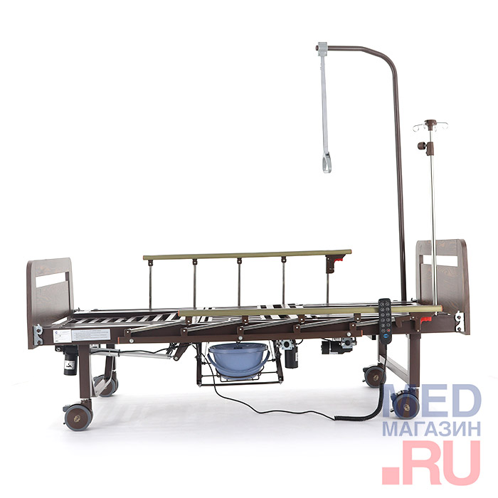 Кровать медицинская электрическая с боковым переворачиванием и туалетным устройством YG-3 Med-Mos