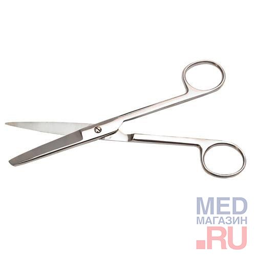 Ножницы хирургические с одним острым концом изогнутые по плоскости 145 мм 42.0231.14/S