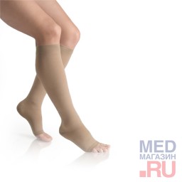 Гольфы компрессионные Lastofa Cotton 3 класс, открытый мыс, стандартные, бежевые Гольфы компрессионные Lastofa Cotton 3 класс, открытый мыс, стандартные, бежевые