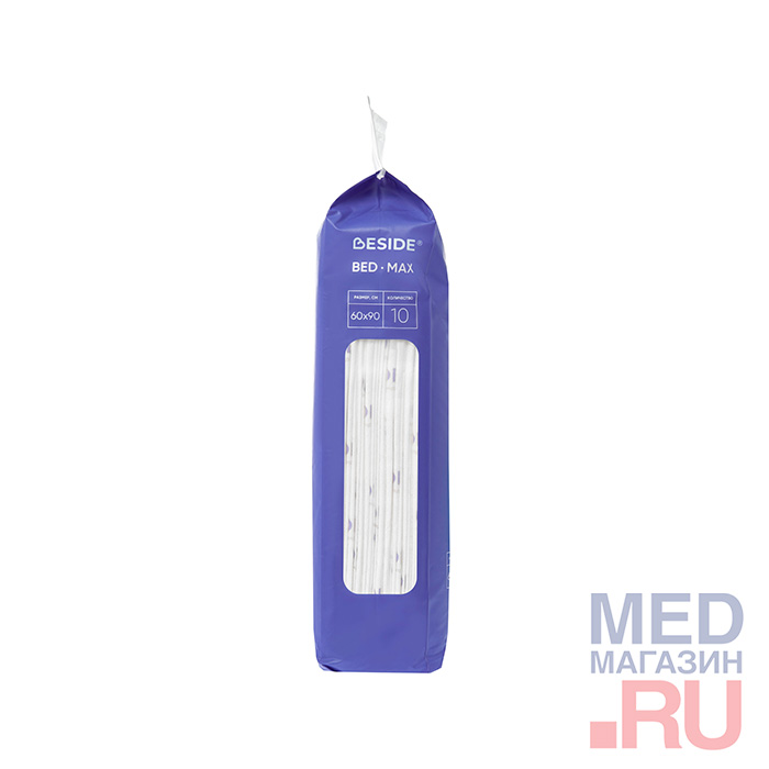 Пеленки впитывающие одноразовые BESIDE, 60х90см, 10 шт