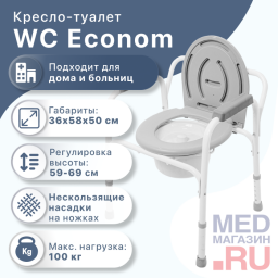 Кресло-туалет WC Econom Кресло-туалет WC Econom