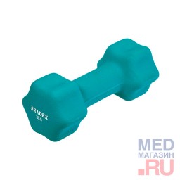 Гантель неопреновая 3 кг голубая Гантель неопреновая 3 кг голубая