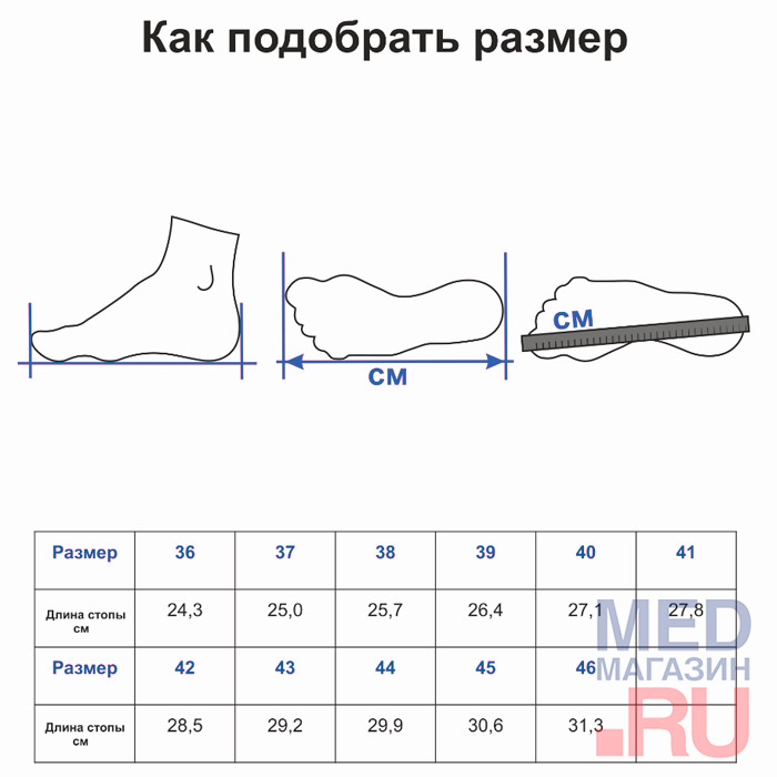 Стельки-супинаторы ортопедические для диабетиков ORTO Dia