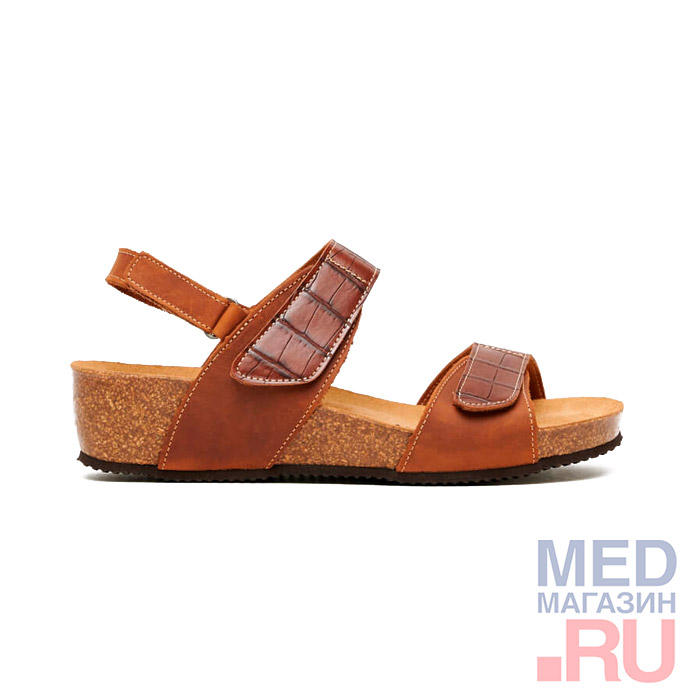 Босоножки женские анатомические 101589-120 FOOTWELL, коричневые