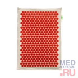 Массажер-коврик «Тибетский аппликатор магнитный» 41x60 см, красный