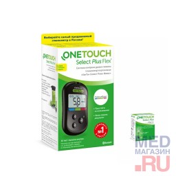 Глюкометр OneTouch Select Plus Flex + 25 тест-полосок