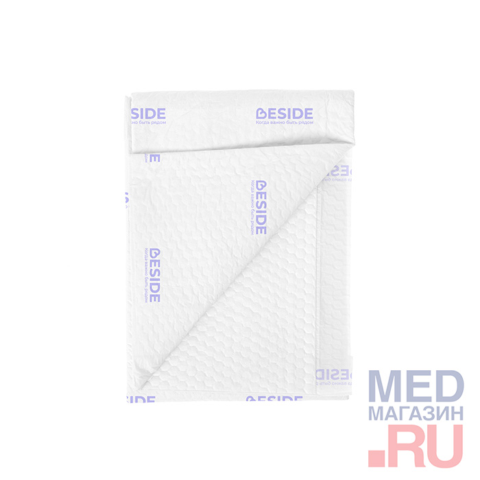 Пеленки впитывающие одноразовые BESIDE, 80х90см, 10 шт