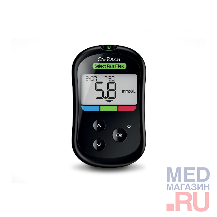 Глюкометр OneTouch Select Plus Flex с ручкой + 10 ланцетов
