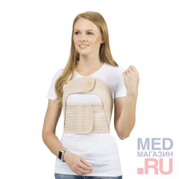 Бандаж ортопедический на грудную клетку женский БГК-412, бежевый  Бандаж ортопедический на грудную клетку женский БГК-412, бежевый