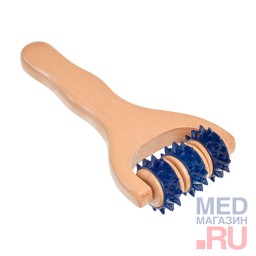 Массажер для тела деревянный с 3 роликами Bradex Массажер для тела деревянный с 3 роликами Bradex