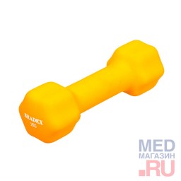 Гантель неопреновая 1 кг желтая Гантель неопреновая 1 кг желтая