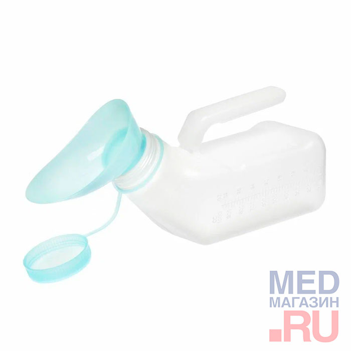Писсуар со светящейся крышкой и женской насадкой BESIDE, 1 л