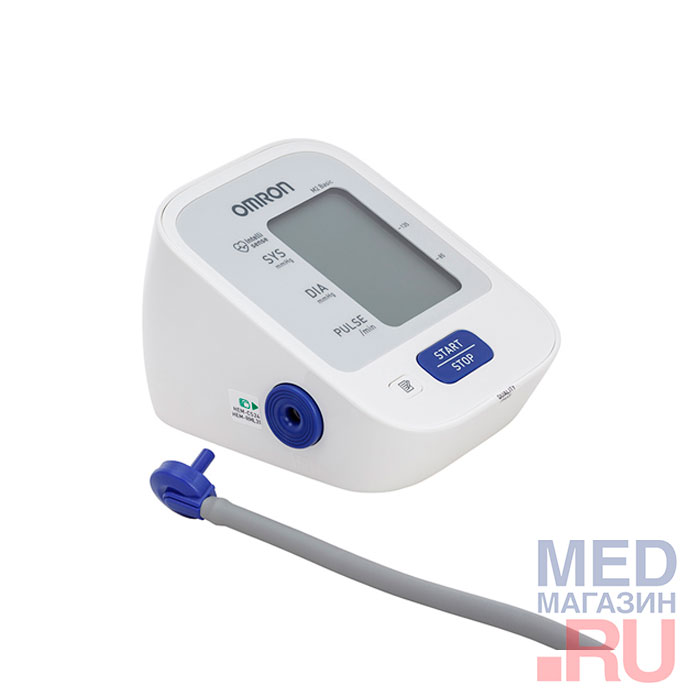 Автоматический тонометр Omron M2 Basic с адаптером и мажетой 22-32 см 