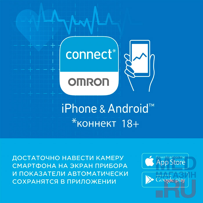 Автоматический тонометр Omron M3 Comfort с умной манжетой Intelli Wrap Cuff и адаптером