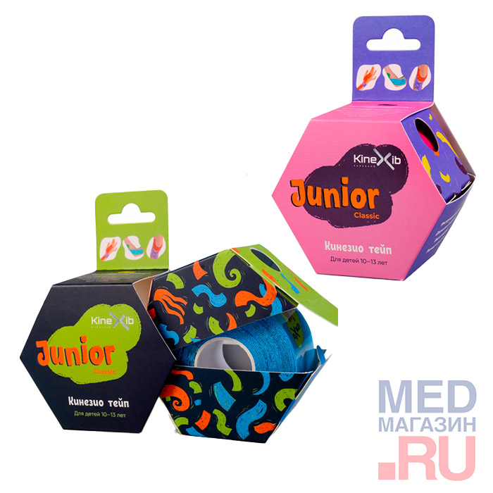 

Кинезиотейп Kinexib Classic Junior (10-13 лет) 4м, синий