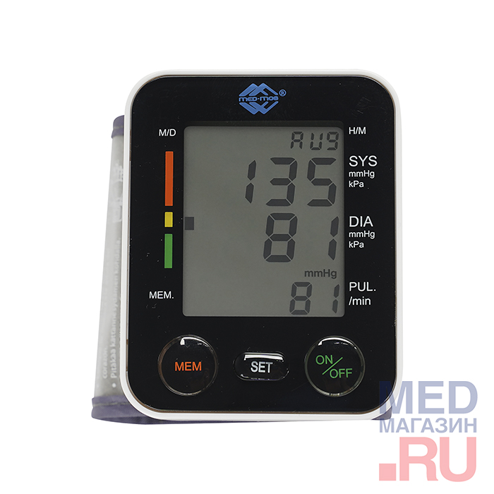 Тонометр на запястье автоматический Med-Mos PG-800A12