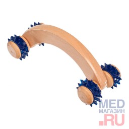 Массажер для тела деревянный с 4 роликами Bradex Массажер для тела деревянный с 4 роликами Bradex