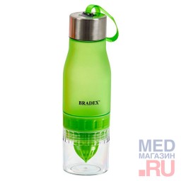 Бутылка для воды с соковыжималкой BRADEX 0,6 л Бутылка для воды с соковыжималкой BRADEX 0,6 л