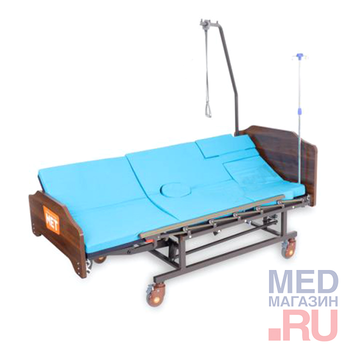 Кровать медицинская функциональная с туалетным устройством (справа) MET REMEKS