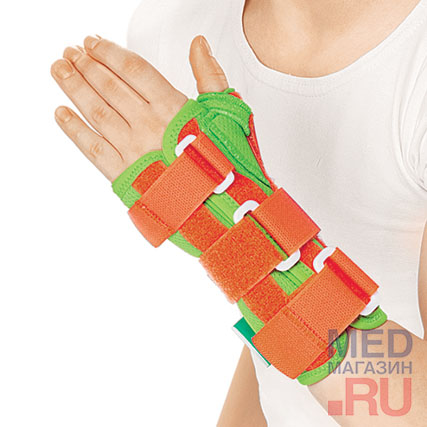

WRS-302(P) Детский лучезапястный ортез удлиненный,Orlett, Левый, S