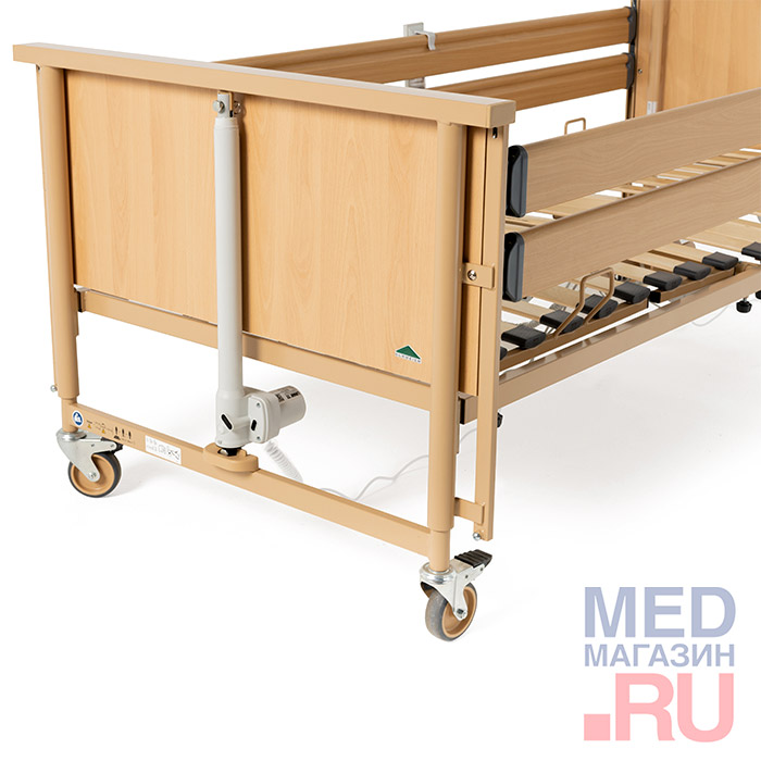Кровать медицинская электрическая Burmeier Dali Standard Econ с деревянными ламелями и матрасом