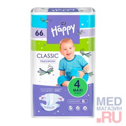 Подгузники детские с эластичными боковинками Bella Baby Happy Maxi, 8-18 кг