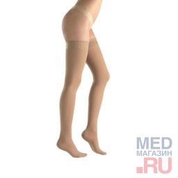 Чулки компрессионные Ofa Memory 2 класс, широкое бедро, закрытый мыс, короткие, карамель Чулки компрессионные Ofa Memory 2 класс, широкое бедро, закрытый мыс, короткие, карамель