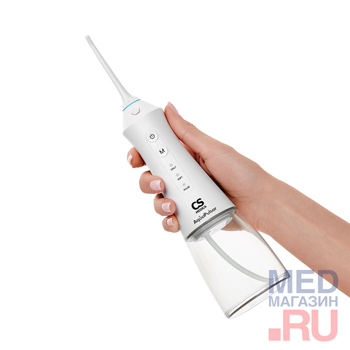 Ирригатор полости рта портативный CS Medica AquaPulsar CS-700 Flow White