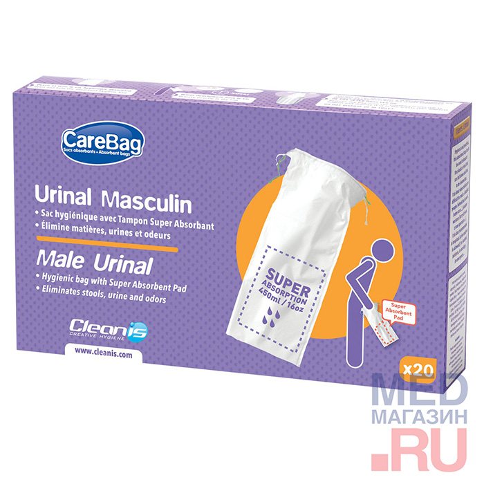 

Гигиенические пакеты для мочи Carebag Men’s Urinal одноразовые (20 шт)
