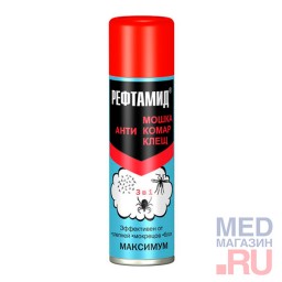 Защитный аэрозоль от насекомых 3в1 РЕФТАМИД Максимум Защитный аэрозоль от насекомых 3в1 РЕФТАМИД Максимум