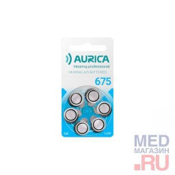 Батарейки воздушно-цинковые AURICA, тип 675