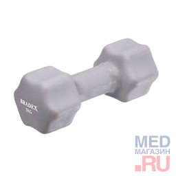 Гантель неопреновая 5 кг серая Гантель неопреновая 5 кг серая