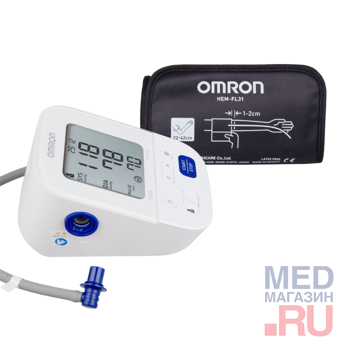 Тонометр Omron M3 Comfort с адаптером