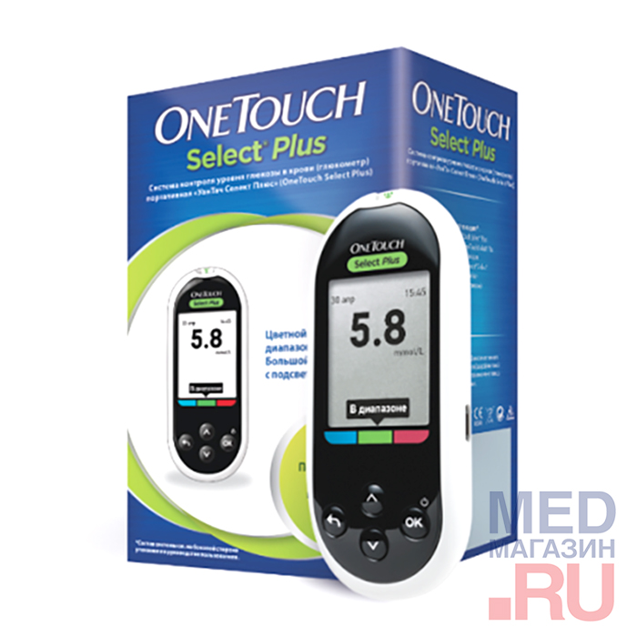 Глюкометр One Touch Select PLUS купить в «Мед-Магазин.ру». Сертификаты ...