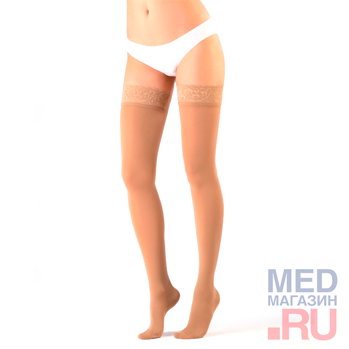 

Чулки медицинские компрес. Memory 1КК, закр.мыс, стандартные, карамель