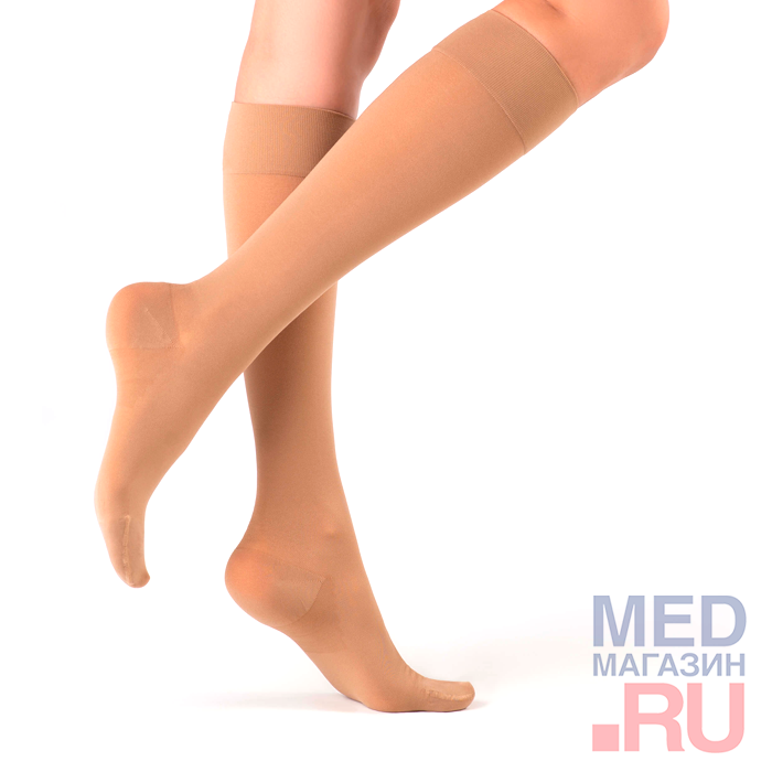 Гольфы компрессионные Memory 2 класс, закрытый мыс, стандартные