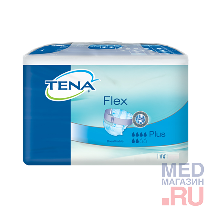 Подгузники для взрослых Tena &quot;Flex Plus&quot; р-р L (30 шт.): Размеры - L