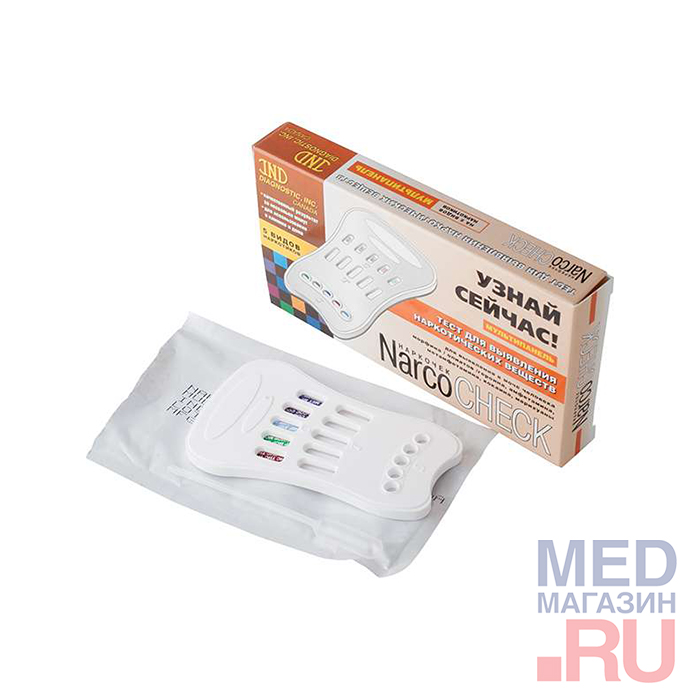 Мультипанель-5 Narcocheck по моче (MOP,COC,THC,AMP,MET )