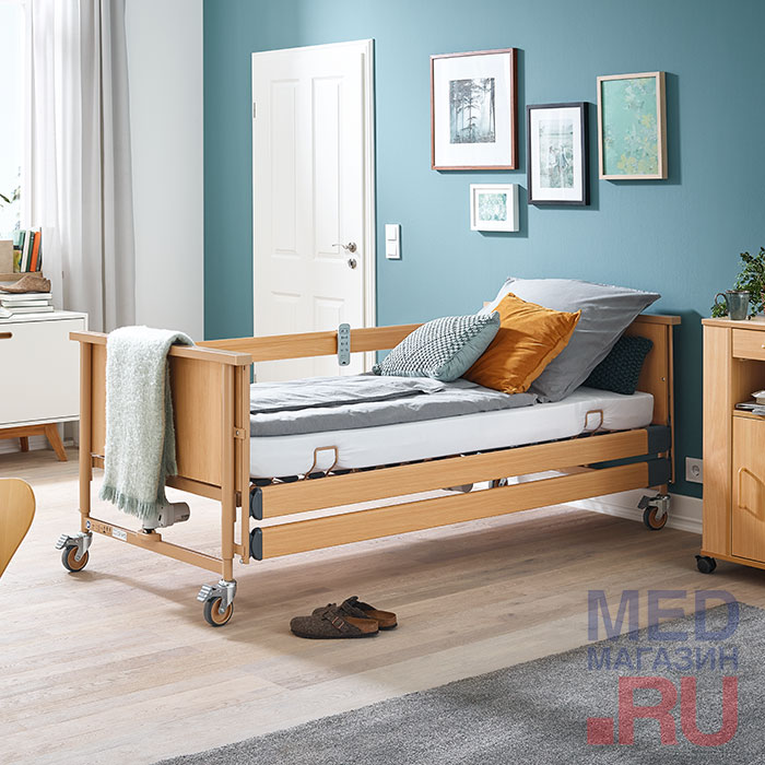 

Кровать медицинская электрическая Burmeier Dali Standard, деревянные панели