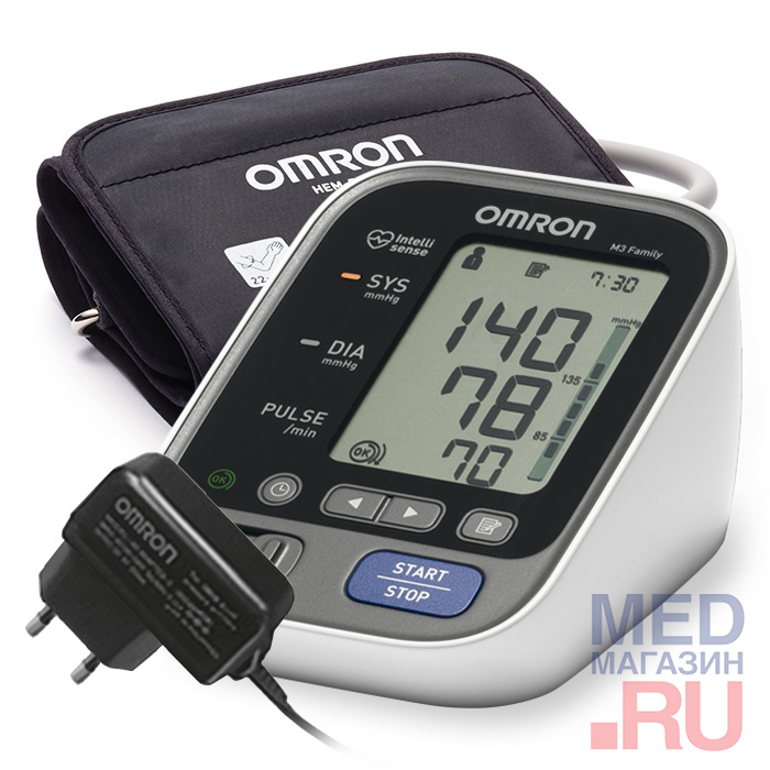 Автоматический тонометр Omron M3 Family с адаптером