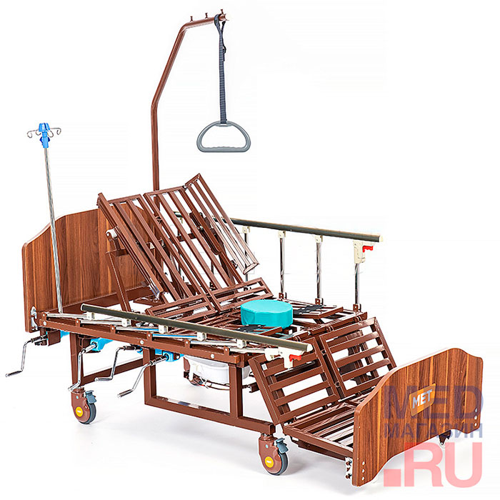Кровать медицинская функциональная с туалетным устройством (справа) MET REMEKS