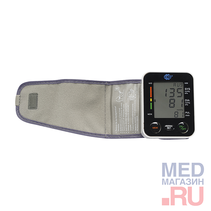 Тонометр на запястье автоматический Med-Mos PG-800A12