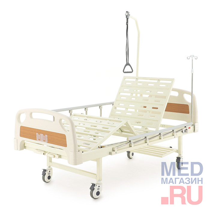 Кровать медицинская механическая с матрасом Med-Mos (РМ-2014Д-06/05) (Е-8)