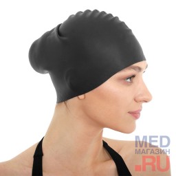 Шапочка для плавания силиконовая для длинных волос Bradex Шапочка для плавания силиконовая для длинных волос Bradex