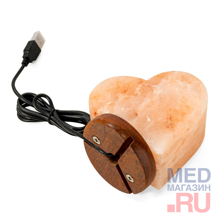 Соляная лампа Barry Heart с USB