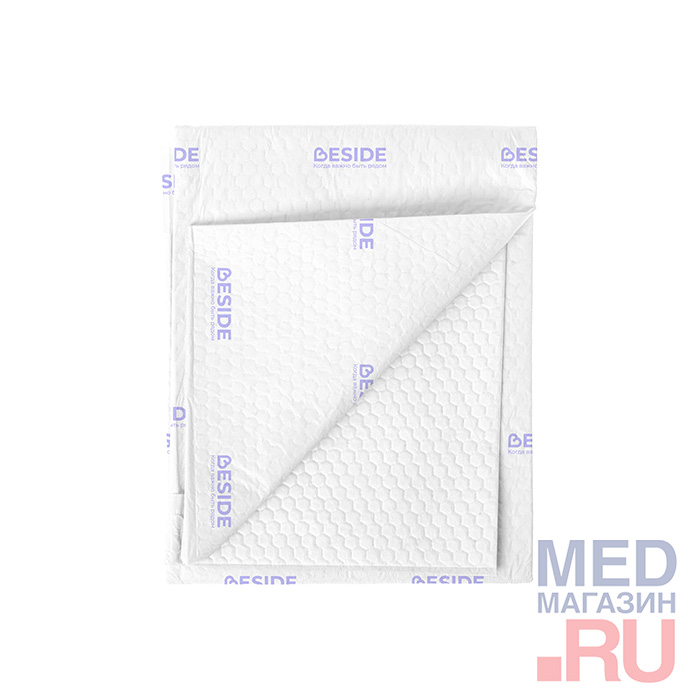 Пеленки впитывающие одноразовые BESIDE, 60х90см, 10 шт