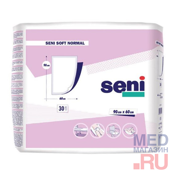 Пеленки гигиенические Seni Soft Normal 90 x 60 (10 шт/уп)