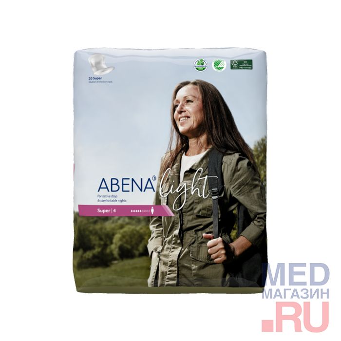 Прокладки впитывающие Abena Light Super, 30 шт/уп