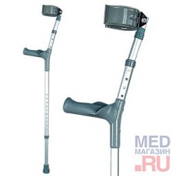 Костыль с опорой под локоть с анатомической ручкой (левый, правый) L-81 (10081) Костыль с опорой под локоть с анатомической ручкой (левый, правый) L-81 (10081)